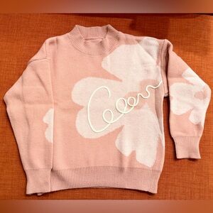 Brand New Pink and White Sweater without tag